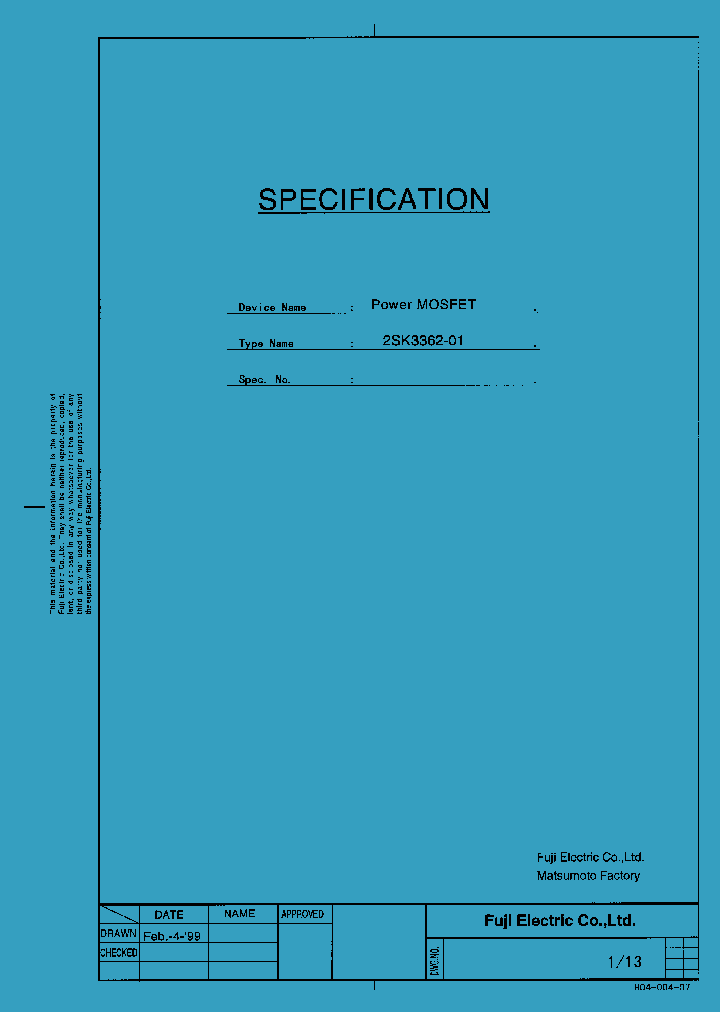 2SK3362_167668.PDF Datasheet