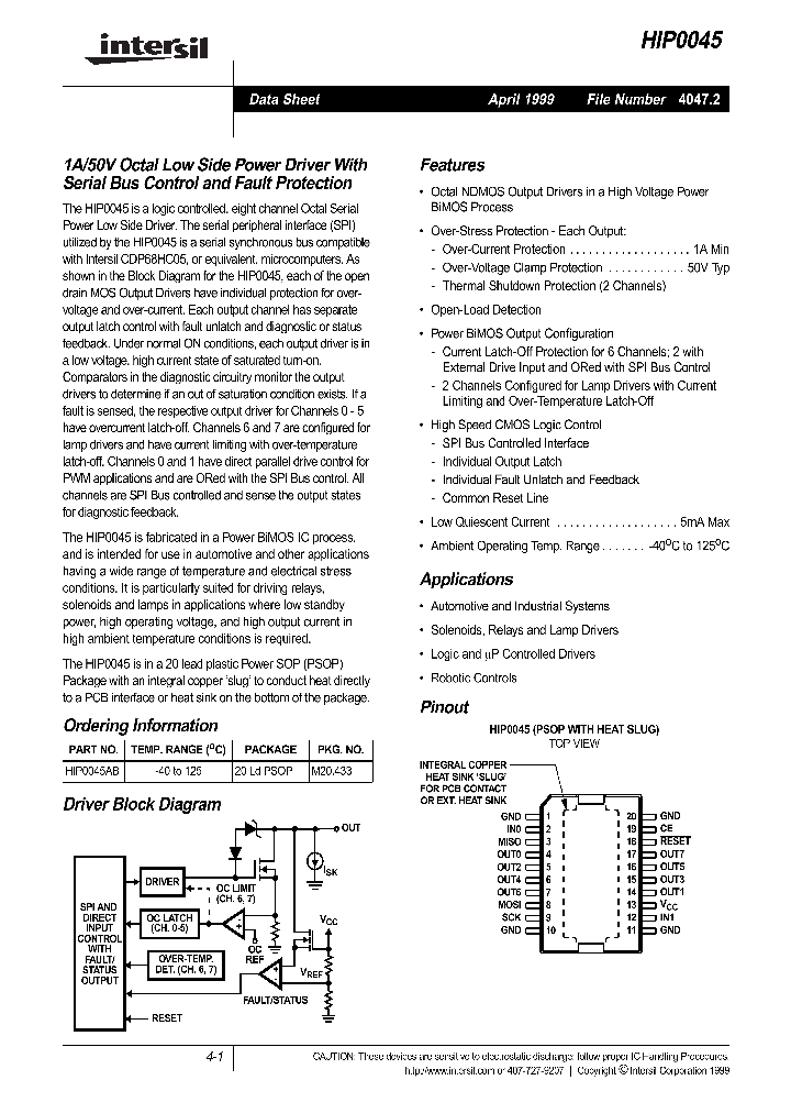 HIP0045_151795.PDF Datasheet