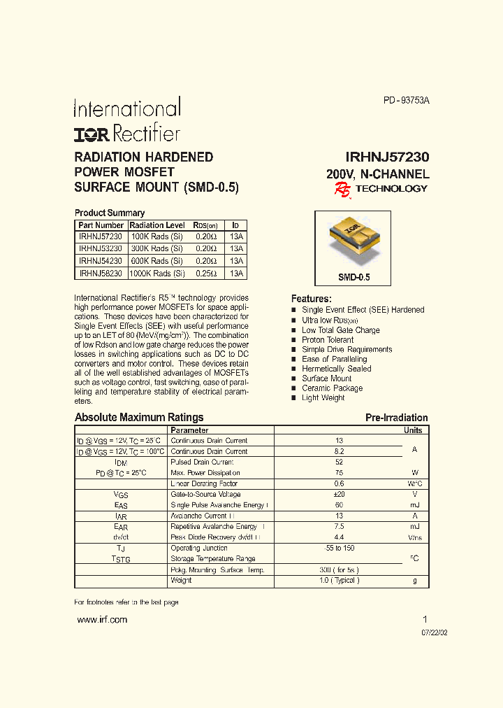 IRHNJ53230_37664.PDF Datasheet