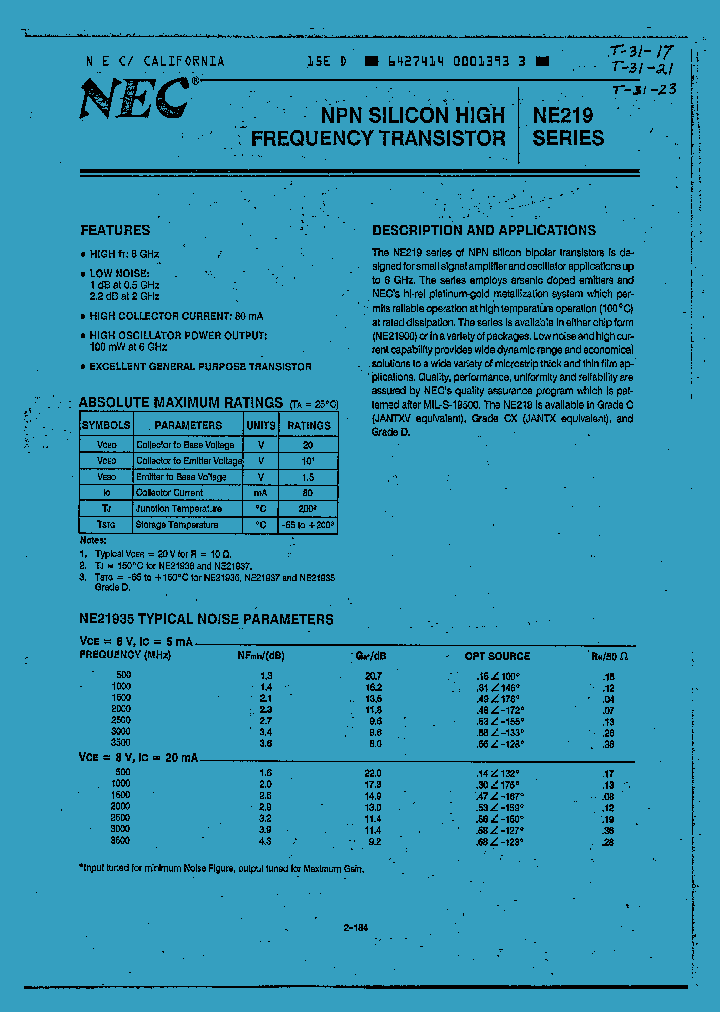 NE21935_152784.PDF Datasheet