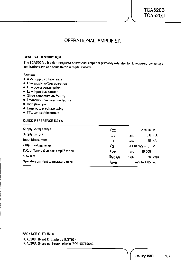 TCA520B_70931.PDF Datasheet