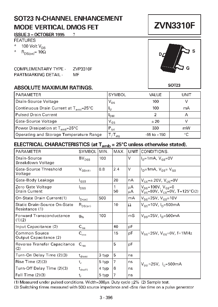 ZVN3310F_23174.PDF Datasheet