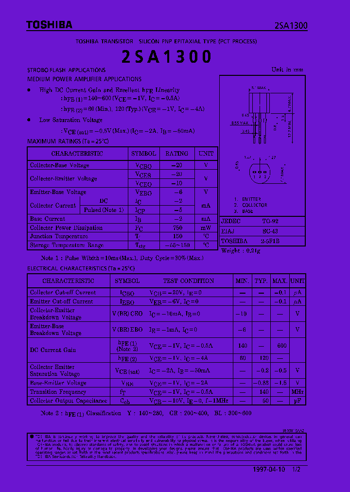 2SA1300_204902.PDF Datasheet