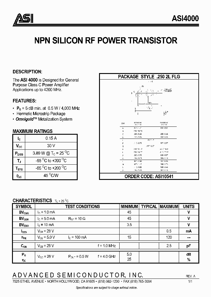 ASI4000_290771.PDF Datasheet