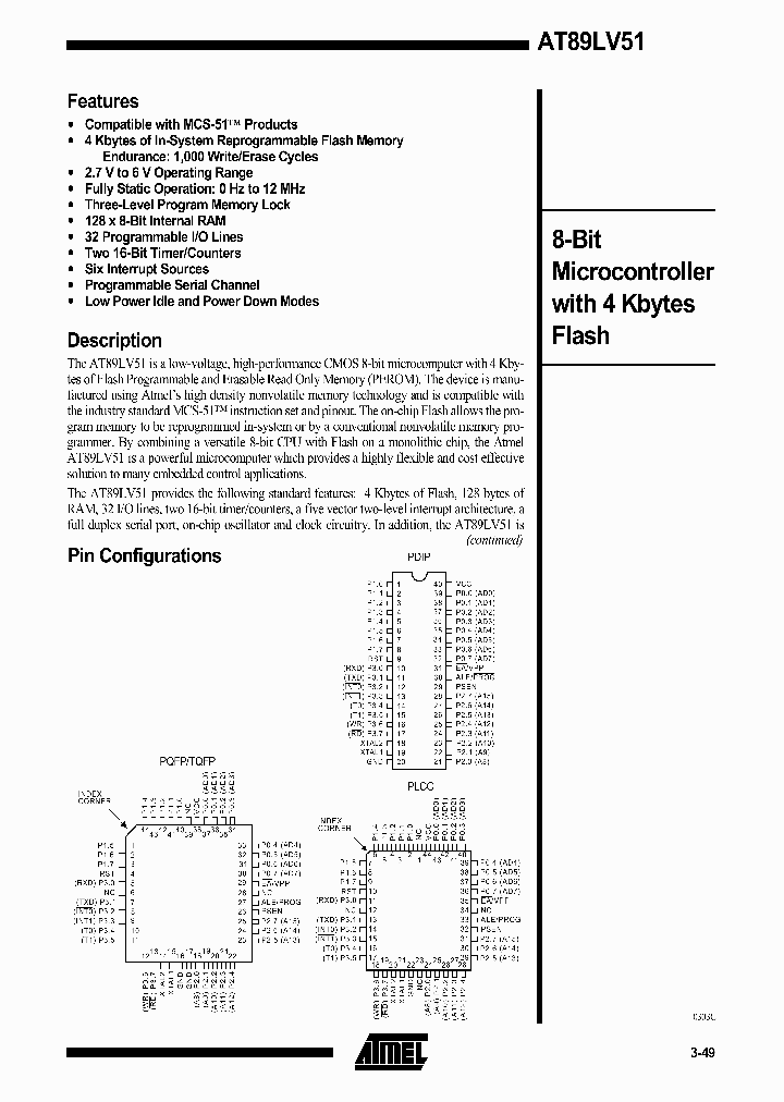 AT89LV51_290155.PDF Datasheet