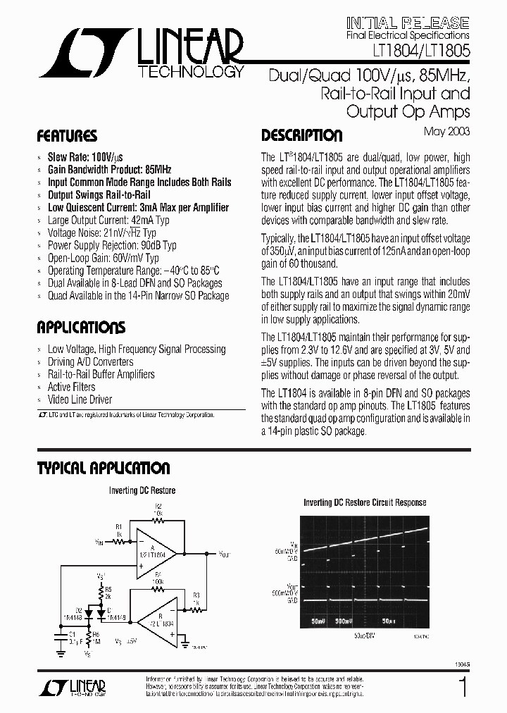 LT1805_282659.PDF Datasheet