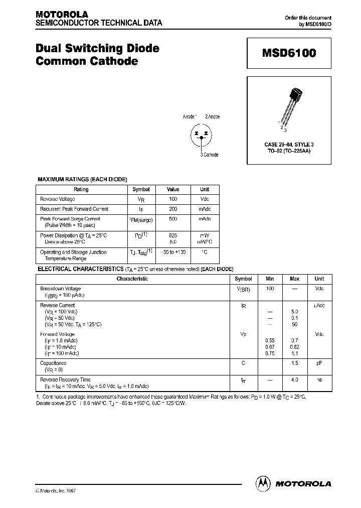 MSD6100D_262476.PDF Datasheet