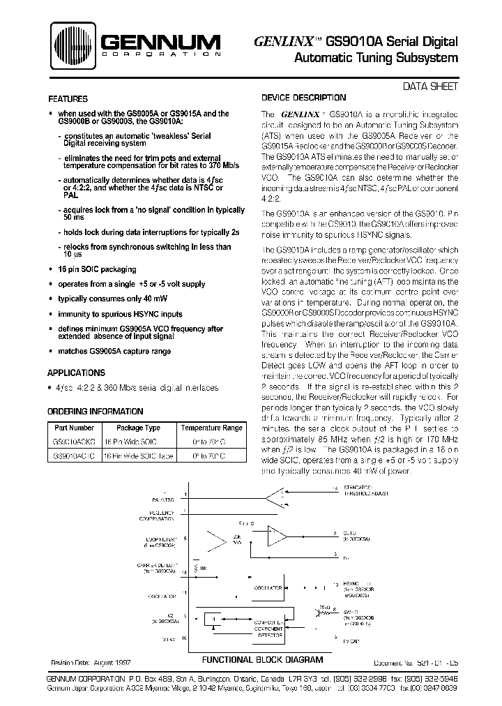 GS9010A_219450.PDF Datasheet