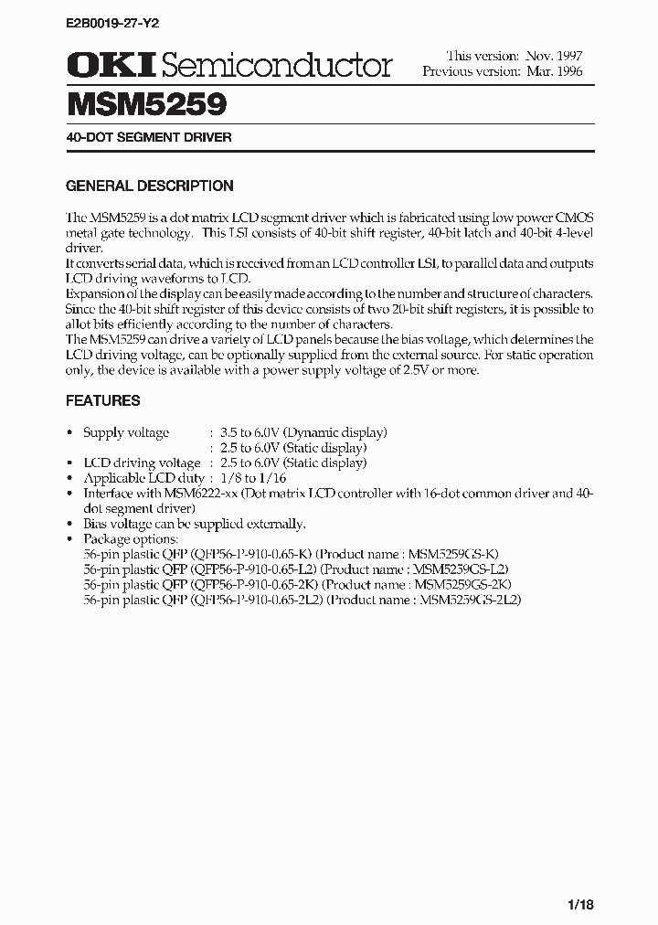 MSM5259_216625.PDF Datasheet