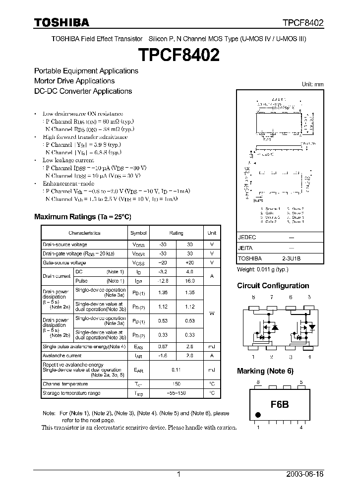 TPCF8402_260593.PDF Datasheet