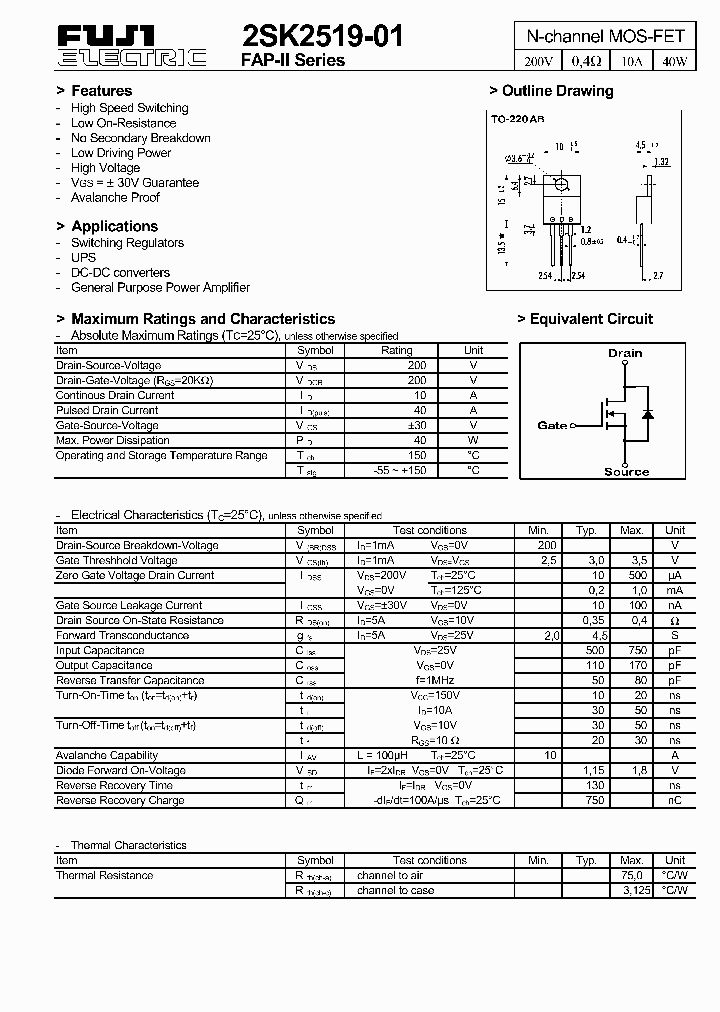 2SK2519-01_274099.PDF Datasheet