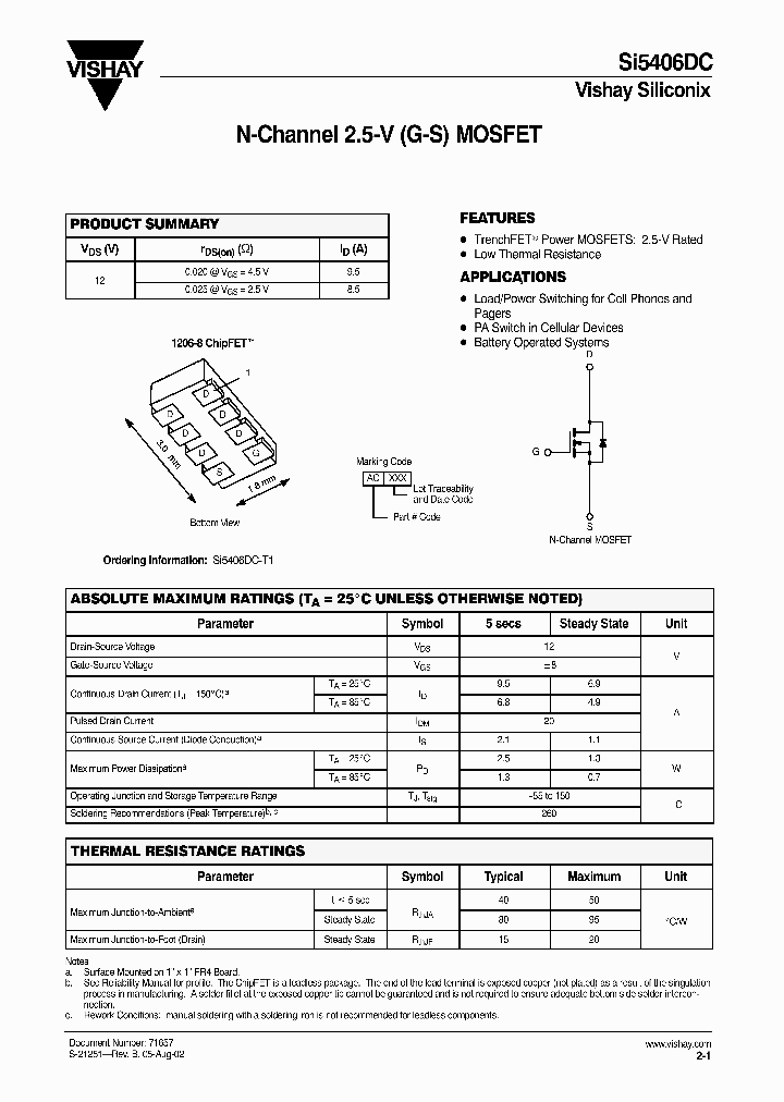 SI5406DC-T_196855.PDF Datasheet