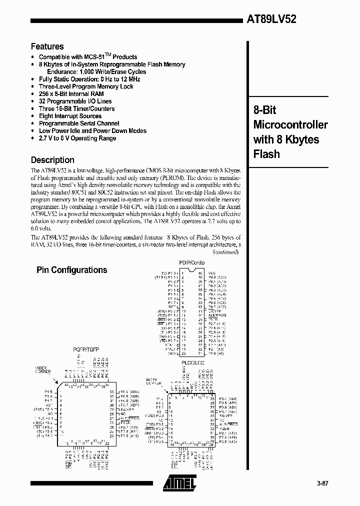 AT89LV52_358025.PDF Datasheet