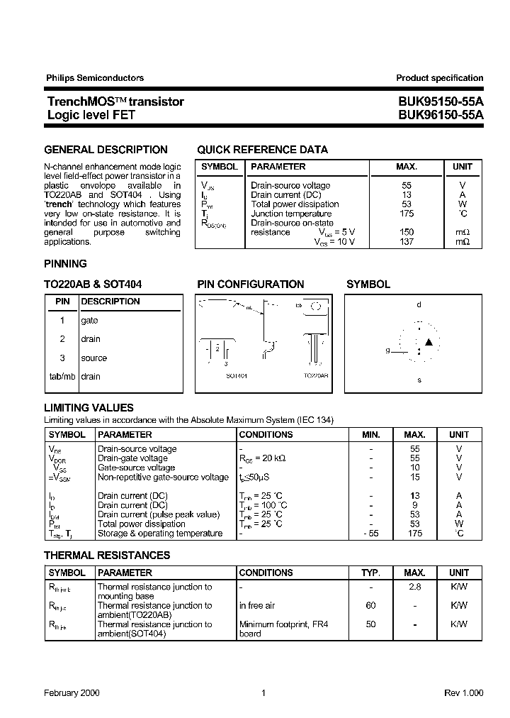 BUK95150-55A_307654.PDF Datasheet