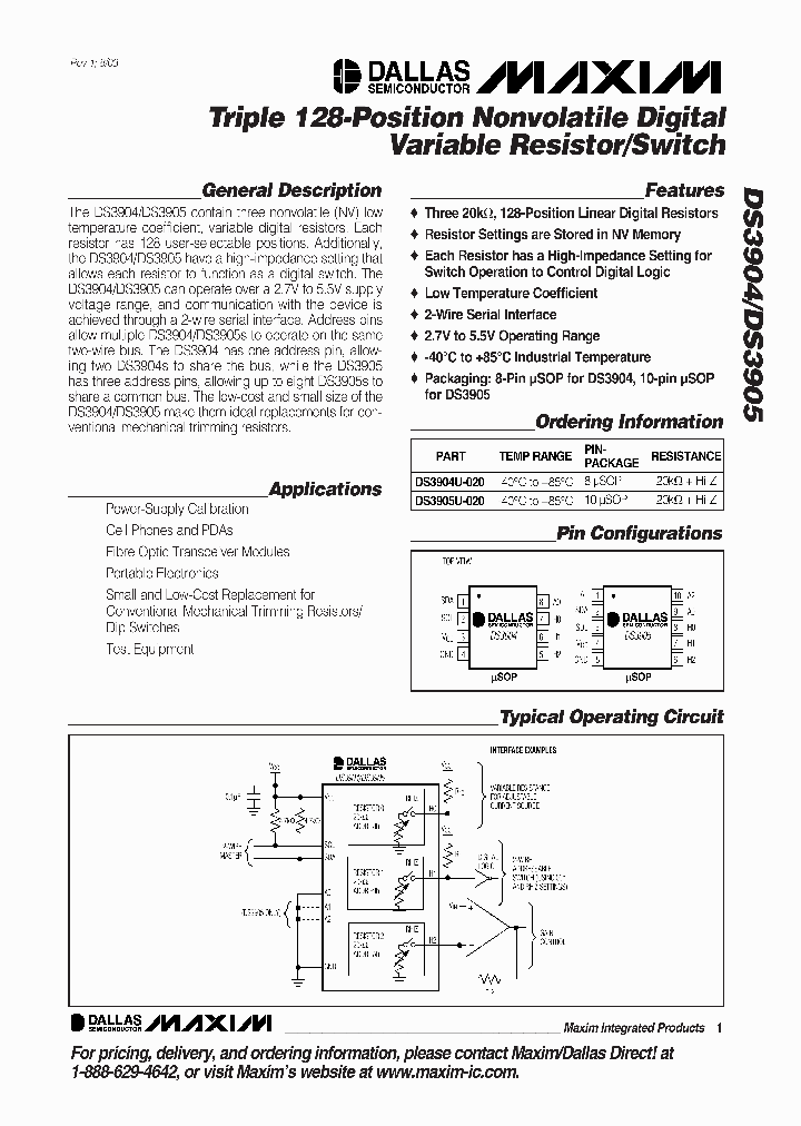 DS3905_178750.PDF Datasheet