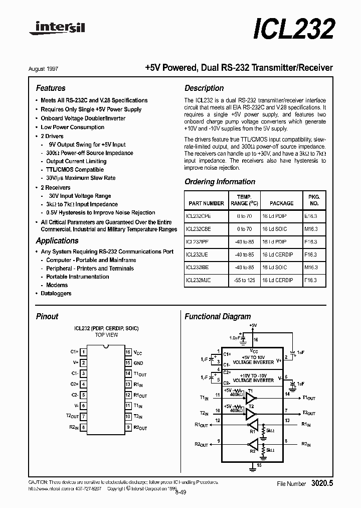 ICL232_353272.PDF Datasheet