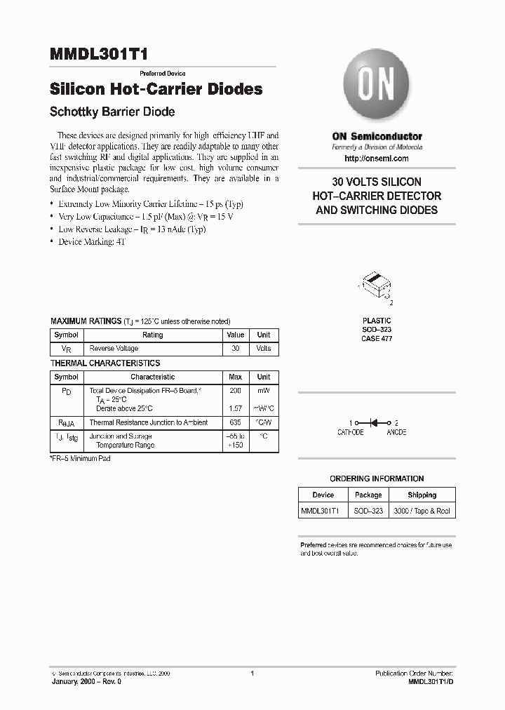 MMDL301T1_342520.PDF Datasheet