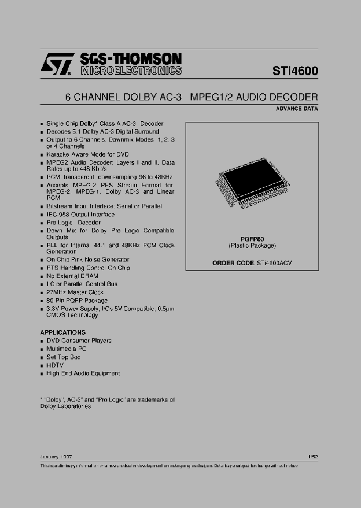 STI4600_364946.PDF Datasheet