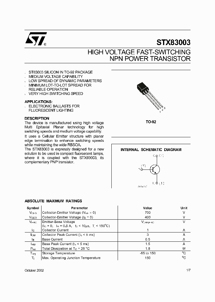 STX83003_330483.PDF Datasheet