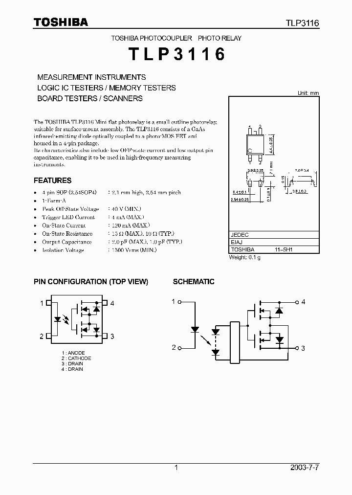 TLP3116_328596.PDF Datasheet