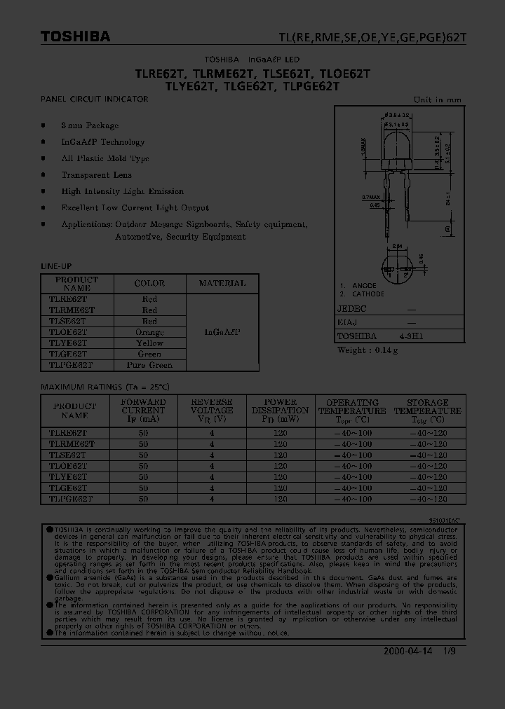 TLRME62T_327988.PDF Datasheet