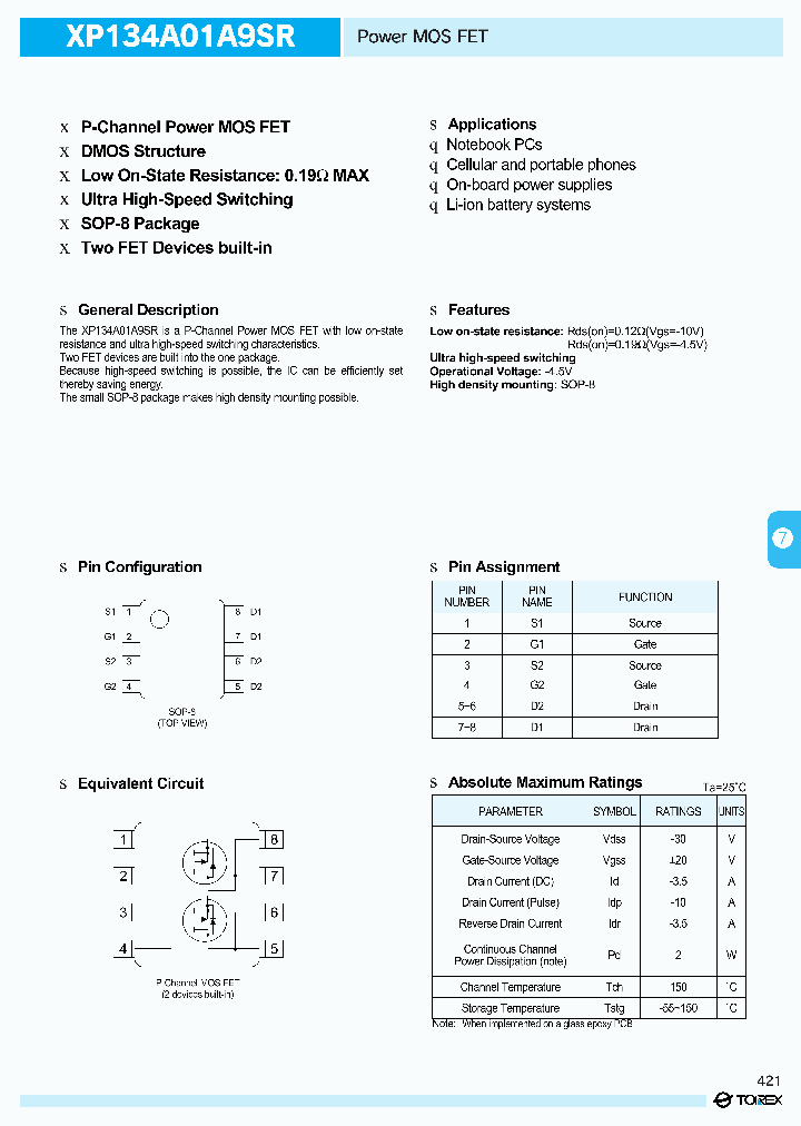 XP134A01A9SR_183708.PDF Datasheet