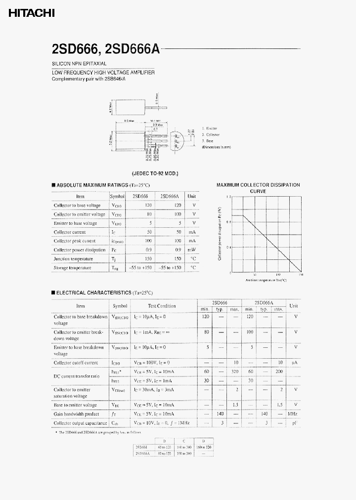 2SD666_431756.PDF Datasheet