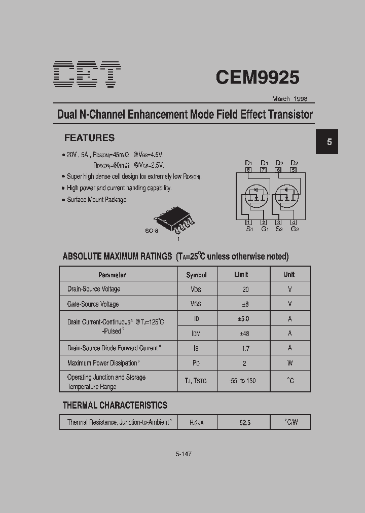 CEM9925_397317.PDF Datasheet