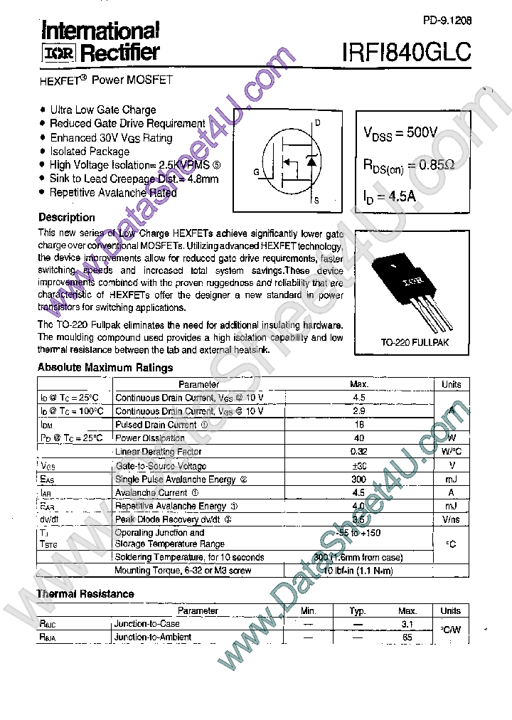 IRF1840GLC_398186.PDF Datasheet