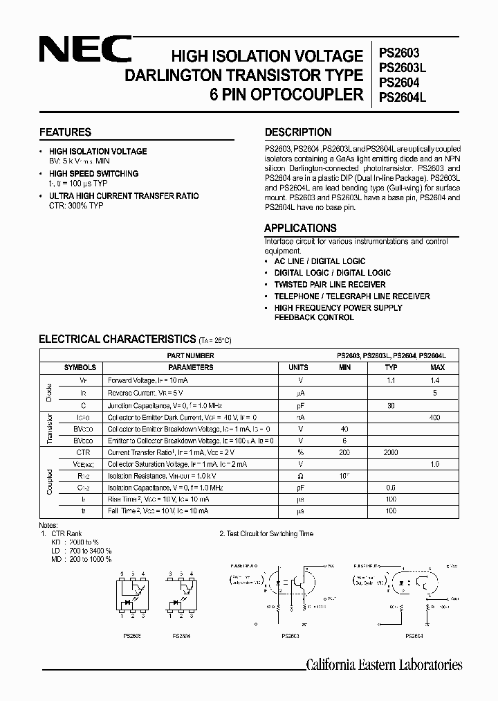 PS2604_276057.PDF Datasheet