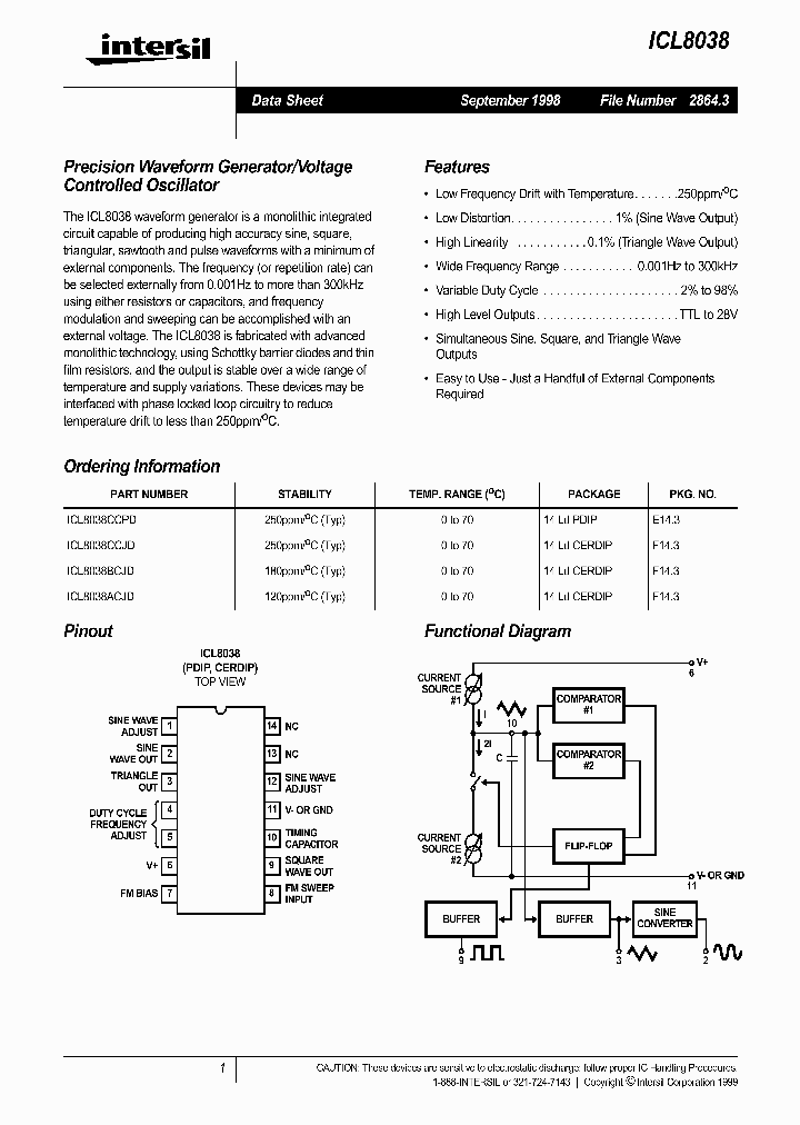 ICL8038_154399.PDF Datasheet