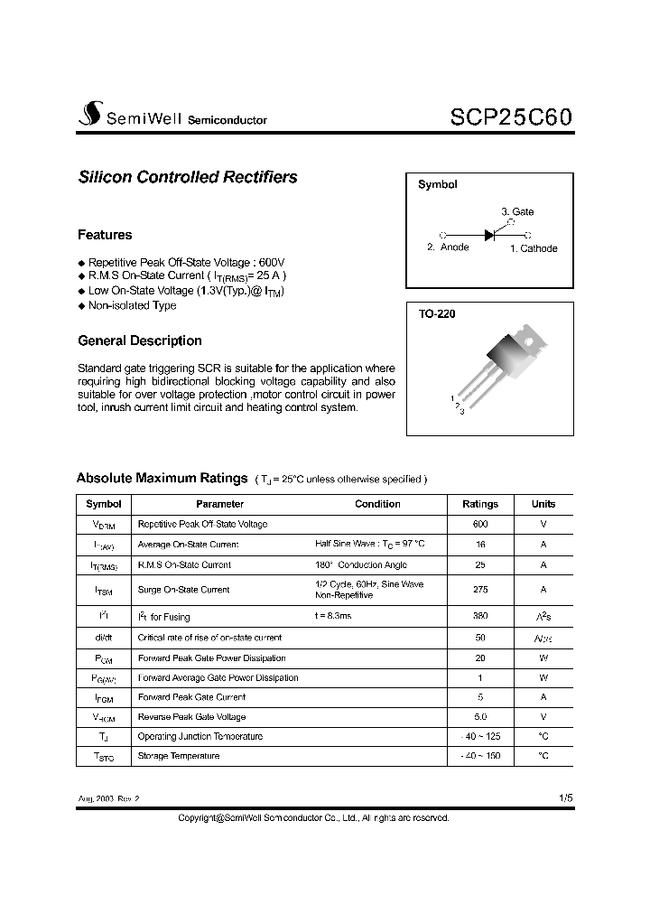 SCP25C60_468053.PDF Datasheet