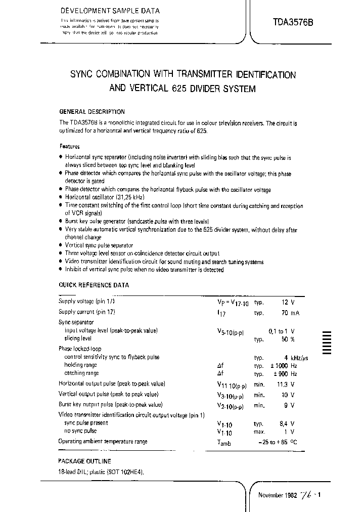 TDA3576B_455061.PDF Datasheet