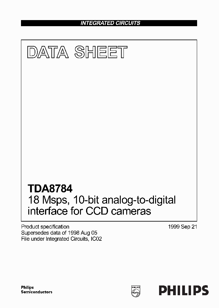 TDA8784_173785.PDF Datasheet