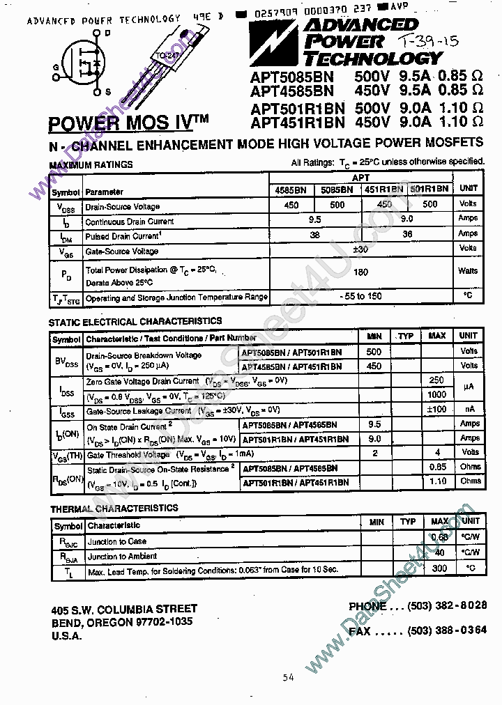 APT4585BN_542646.PDF Datasheet