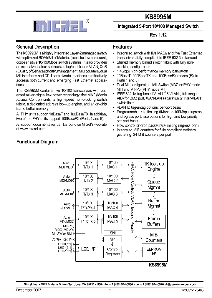 KSZ8995M_568888.PDF Datasheet