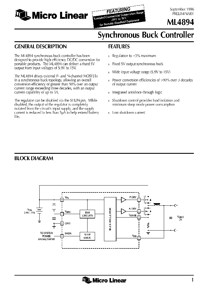 ML4894_883016.PDF Datasheet