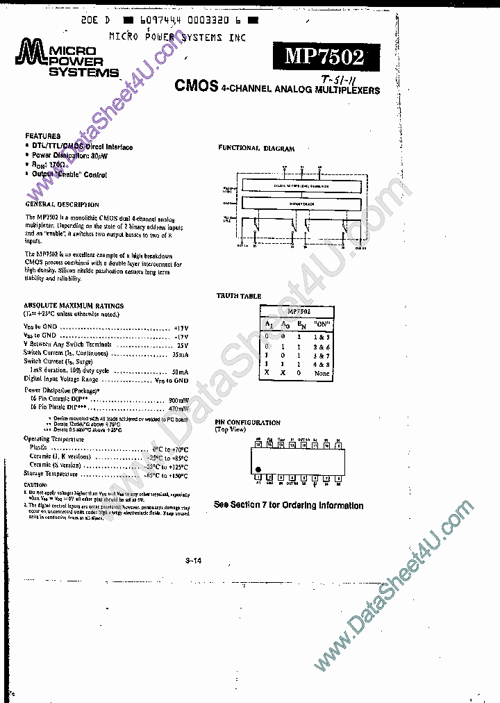 MP7502_1022237.PDF Datasheet