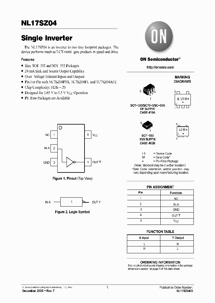 NL17SZ0405_894874.PDF Datasheet