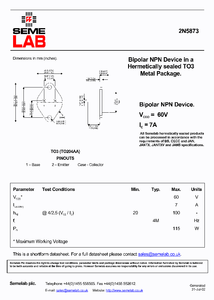 SF2N5873_1008819.PDF Datasheet