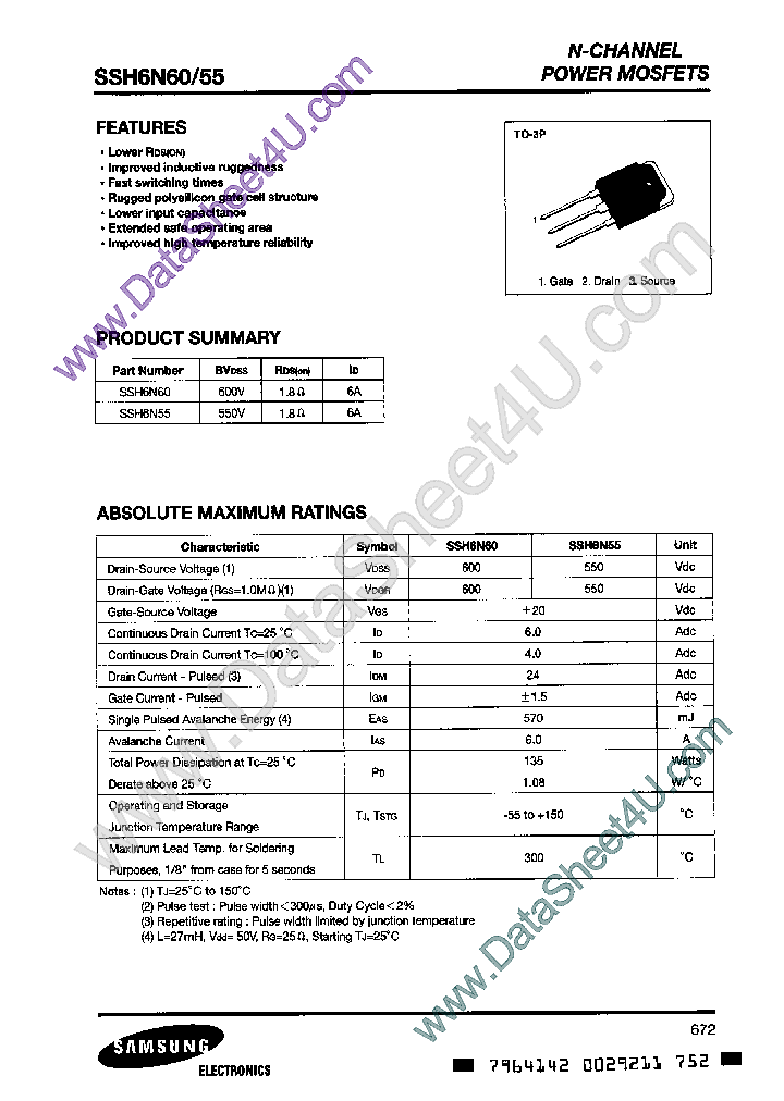 SSH6N60_839497.PDF Datasheet