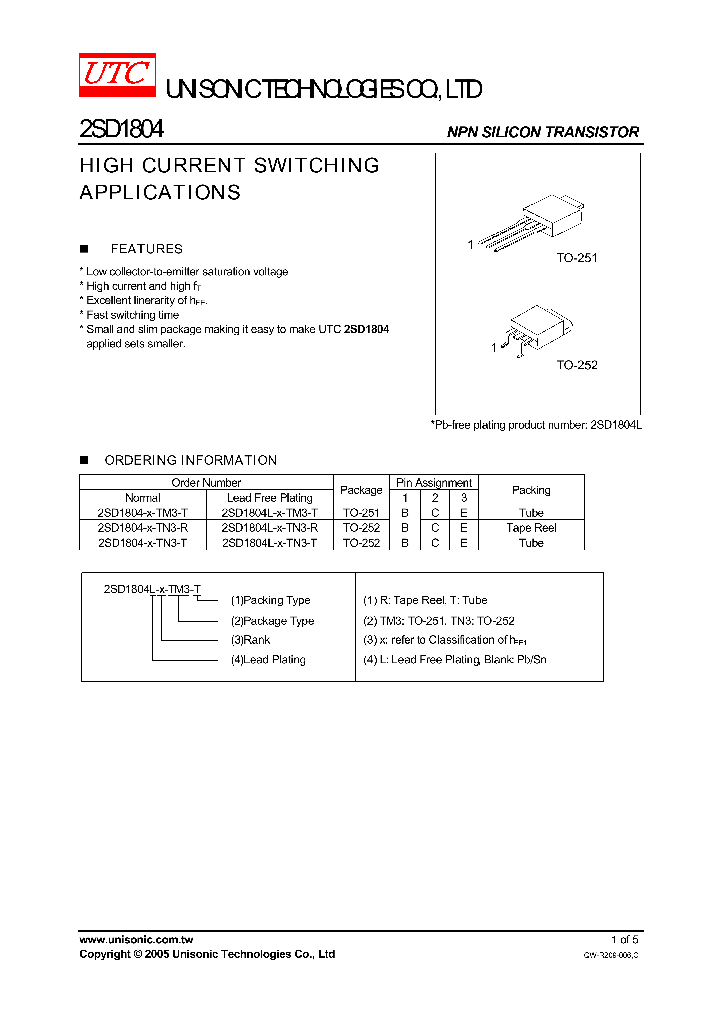 2SD1804_1135330.PDF Datasheet