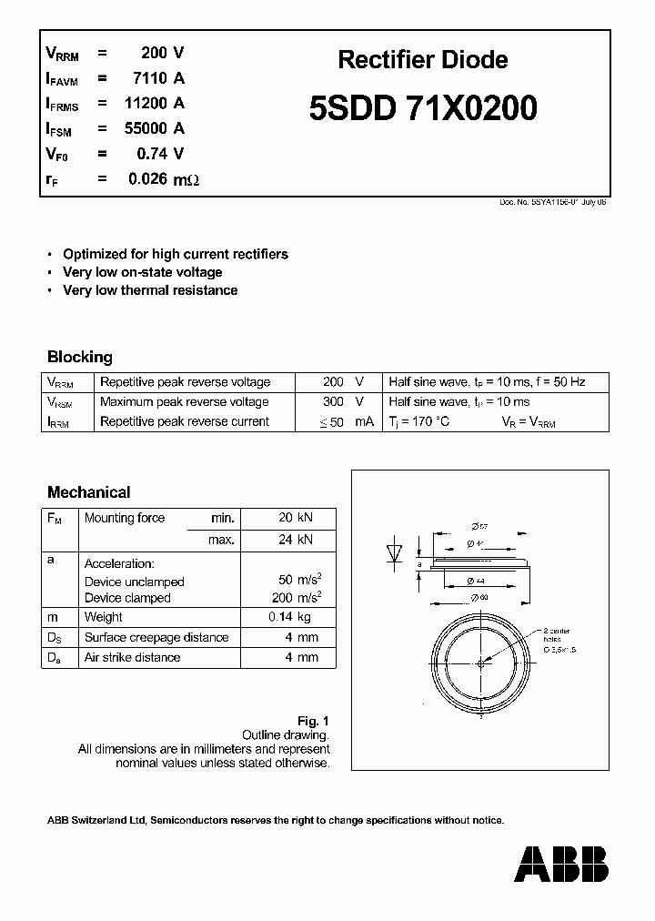 5SDD71X0200_1200777.PDF Datasheet