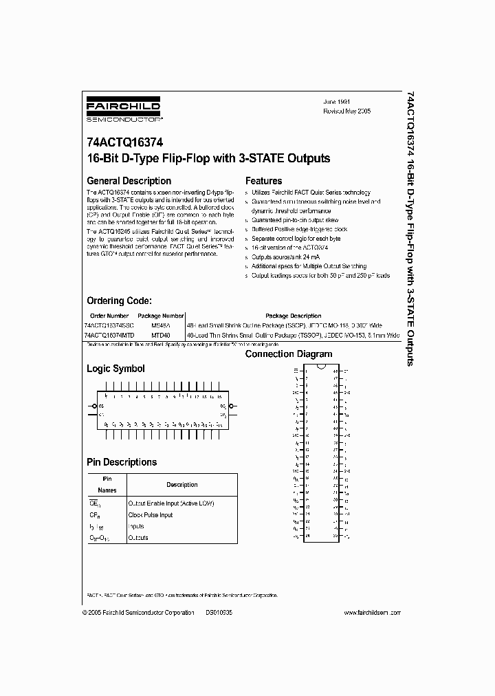 74ACTQ1637405_1201705.PDF Datasheet