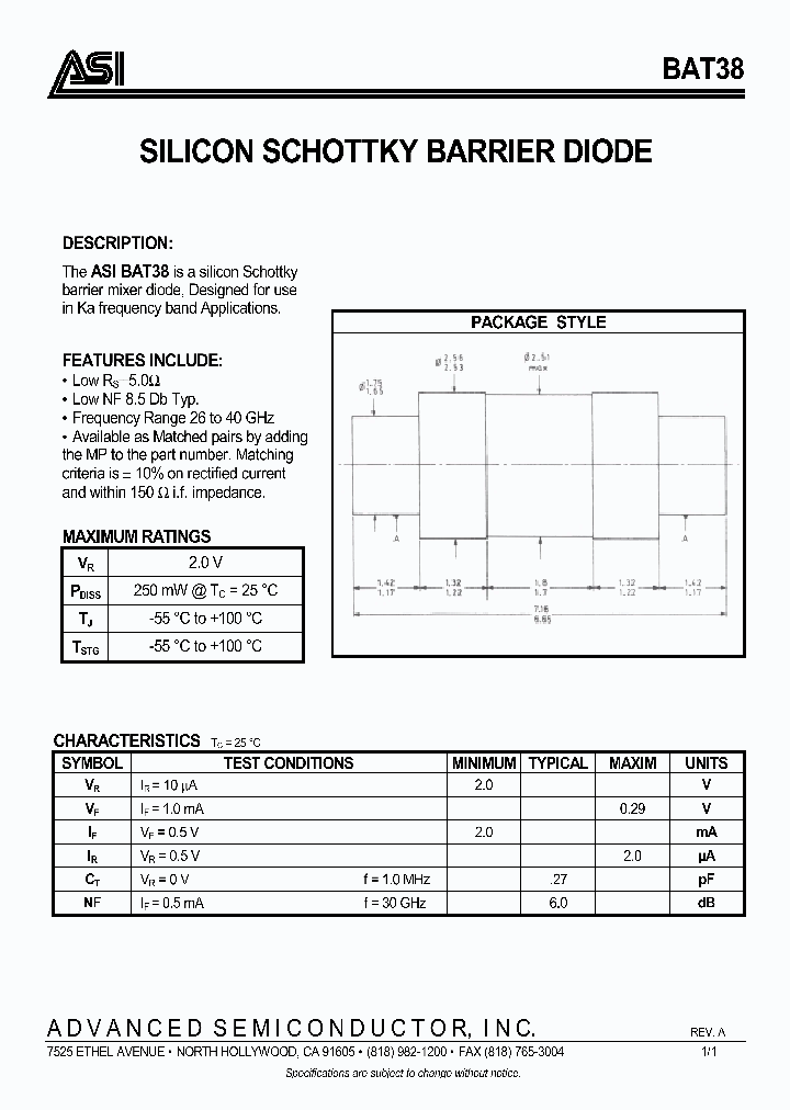 BAT38_1217323.PDF Datasheet