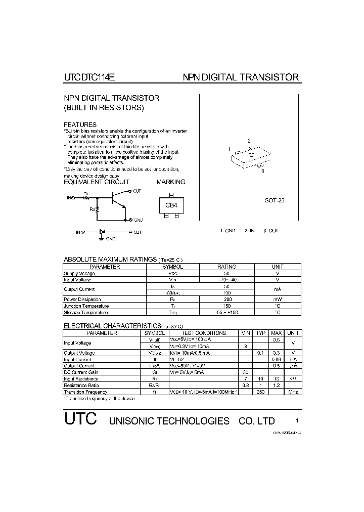 DTC114E_1235084.PDF Datasheet