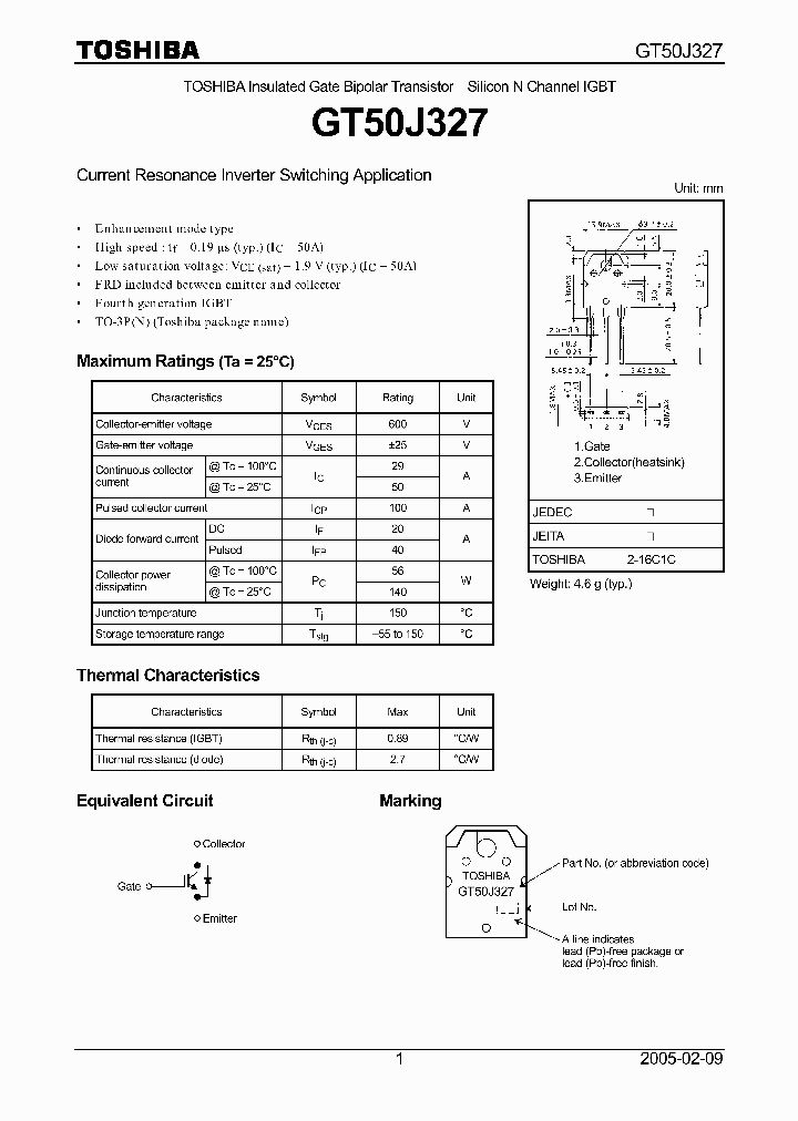 GT50J327_1246407.PDF Datasheet