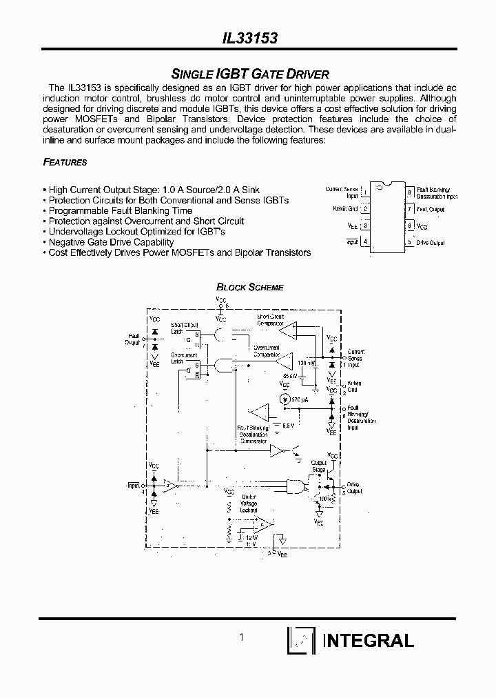 Mc33153p схема включения в беговой дорожке