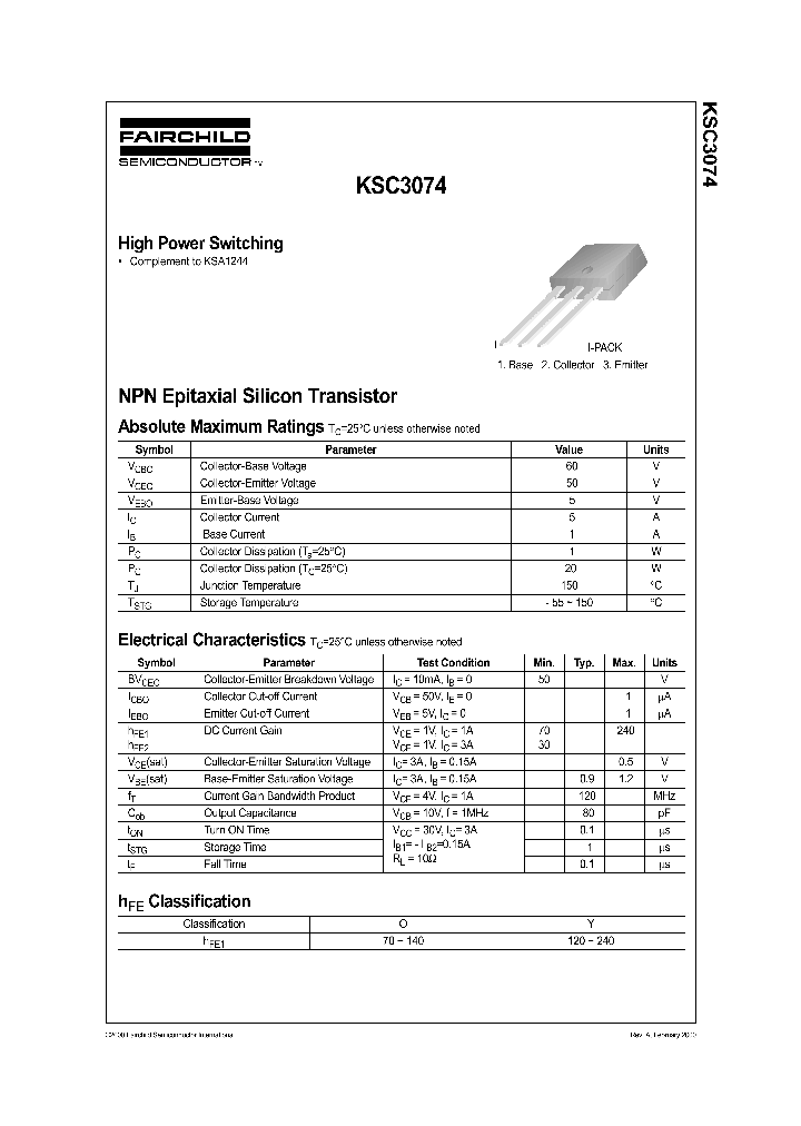 KSC3074_1261211.PDF Datasheet