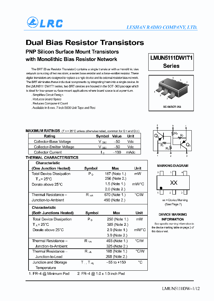 LMUN5137DW1T1_1266264.PDF Datasheet